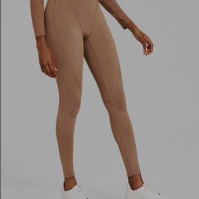 Jenni Style Not Size Women's Solid Leggings XL Tan Activewear